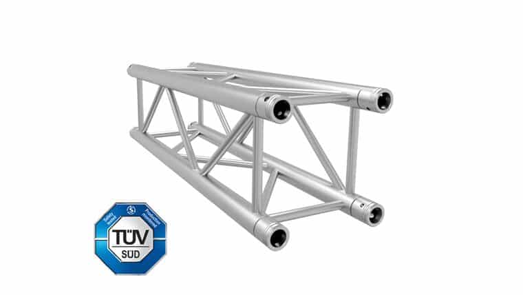 Global Truss – 1.64′ (0.05m) F34 Global Aluminum Silver 12″ Box Truss Rental | Rental