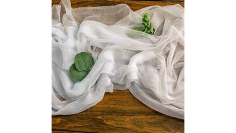 Cheesecloth Table Runner – White | Rental Cheesecloth Table Runner – White | Rental