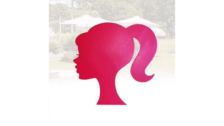 Barbie Silhouette Sign Face Prop – 33′ x 27′ | Rental Barbie Silhouette Sign Face Prop – 33′ x 27′ | Rental