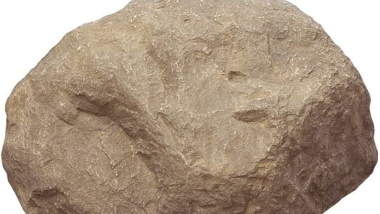Outdoor Essentials Faux Rock, Medium – Tan | Rental Outdoor Essentials Faux Rock, Medium – Tan | Rental