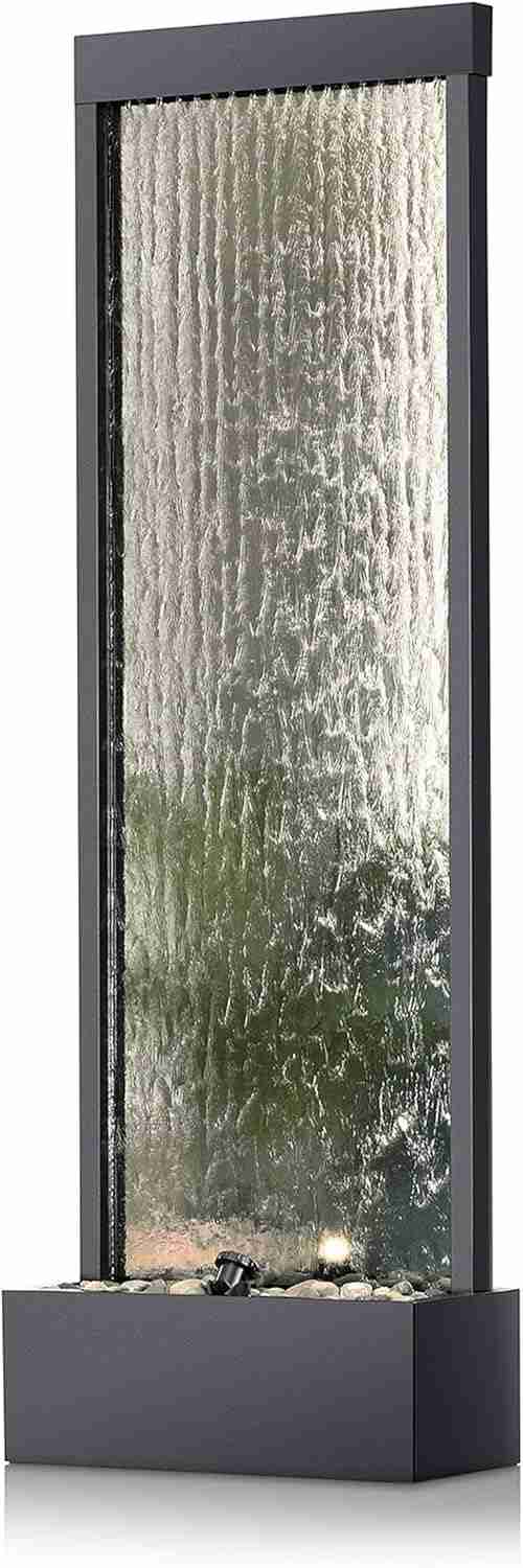 Alpine Corporation Mirror Waterfall Fountain with Stones and Lights – Zen Indoor/Outdoor Decor for Office, Living Room, Patio, Entryway – 72 Inches : Home & Kitchen | Rental Alpine Corporation Mirror Waterfall Fountain with Stones and Lights – Zen Indoor/Outdoor Decor for Office, Living Room, Patio, Entryway – 72 Inches : Home & Kitchen | Rental