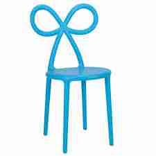 Blue Resin Kids Bow Chair with Round Seat | Rental Blue Resin Kids Bow Chair with Round Seat | Rental
