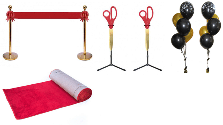 Grand Opening Ribbon Package - 10' ft | Rental