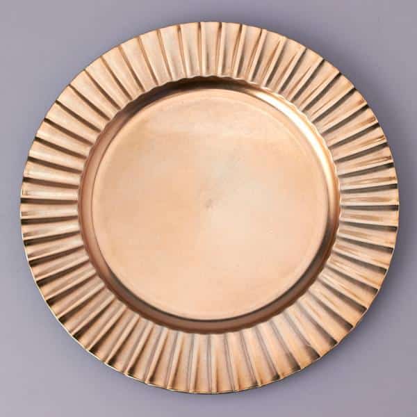 Decostar™ Plastic Charger Plate 13"- Shiny Foil Finish - Gold - 24 Pieces | Rental