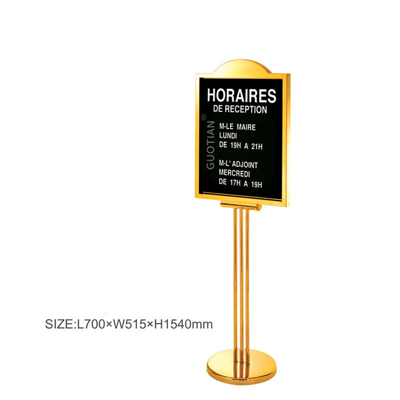 Gold Welcome Stand | Rental Gold Welcome Stand | Rental