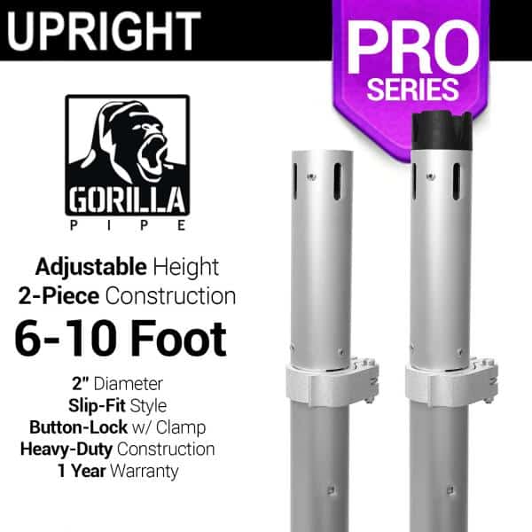 Pro Series – 6-10ft Telescoping 2″ Upright | Rental