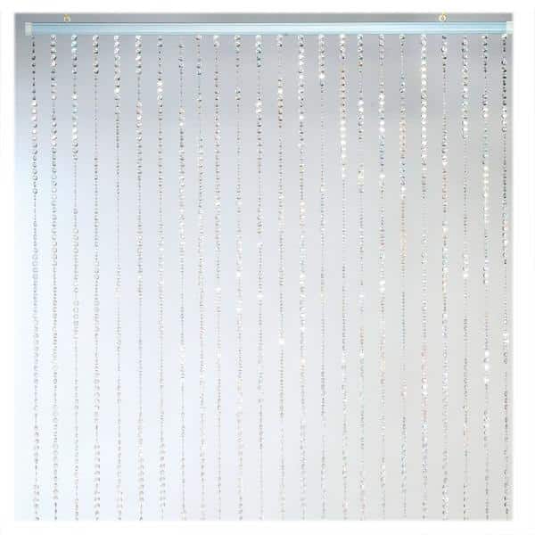 Decostar™ 6ft Crystal Iridescent Diamond Cut Curtain | Rental