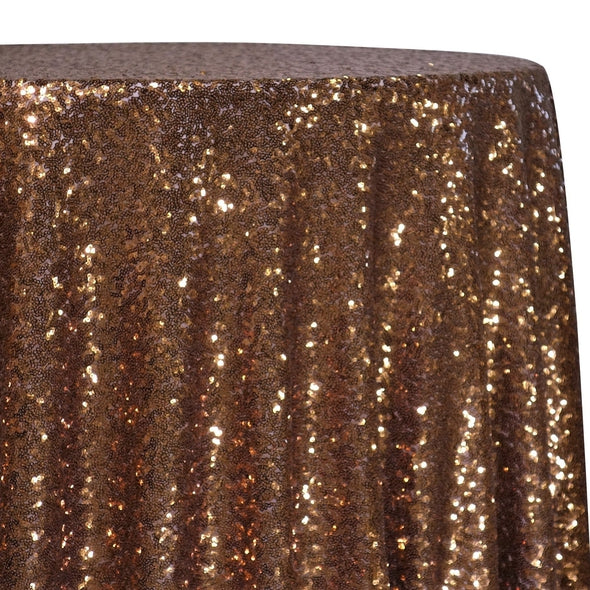 Glitz Sequins Table Linen in Copper | Rental