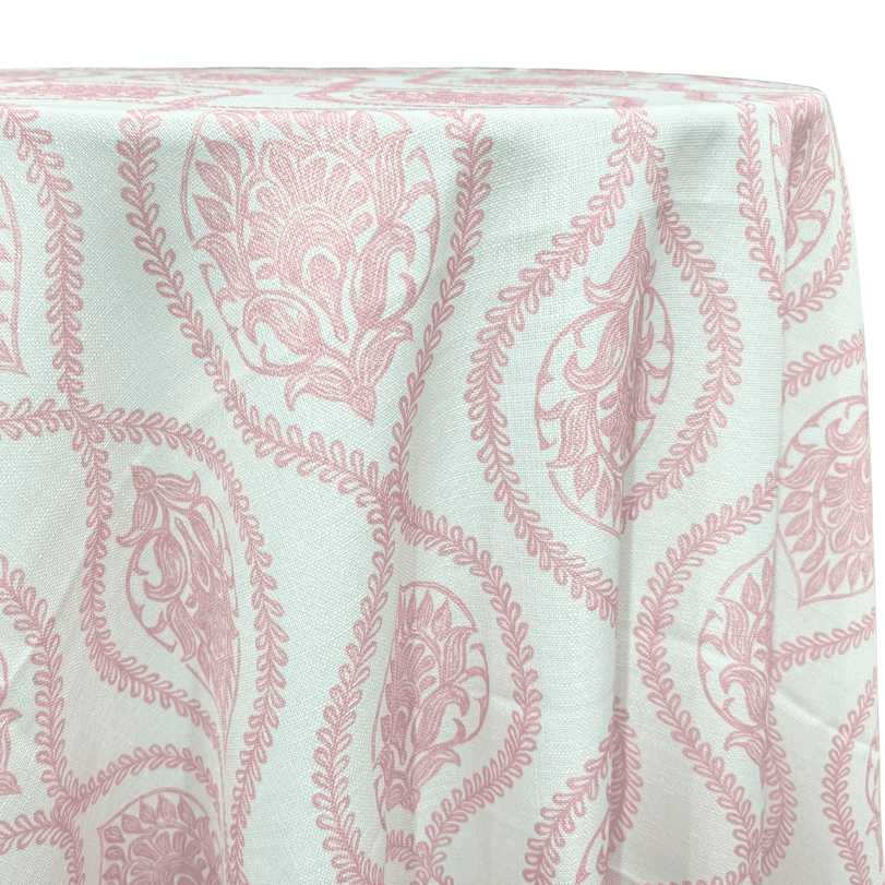Mayfair (Slub Print) Table Linen in Dusty Rose | Rental Mayfair (Slub Print) Table Linen in Dusty Rose | Rental