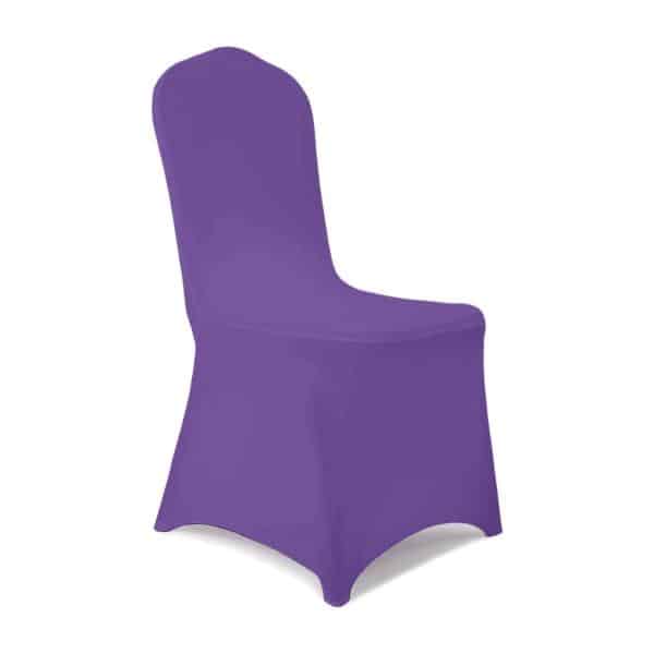 200 GSM Grade A Quality Spandex (Lycra) Banquet & Wedding Chair Cover By Eastern Mills in Purple Color | Rental
