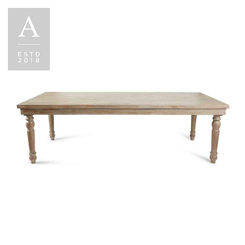 Heirloom Rustico Grey Dining Table | Rental Heirloom Rustico Grey Dining Table | Rental