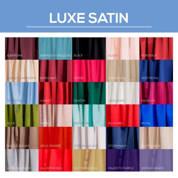 *FR* LUXE Satin Drape by the Yard - Eastern Mills (59" Wide) | Rental