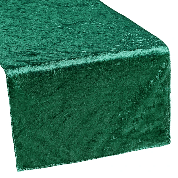 Premade Velvet Table Runner - Emerald Green | Rental