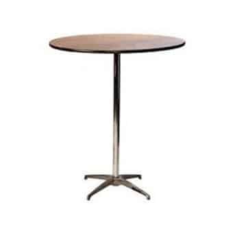 24 Inch Round Pub / Cocktail Table w/ 30″ and 42″ Columns! | Rental