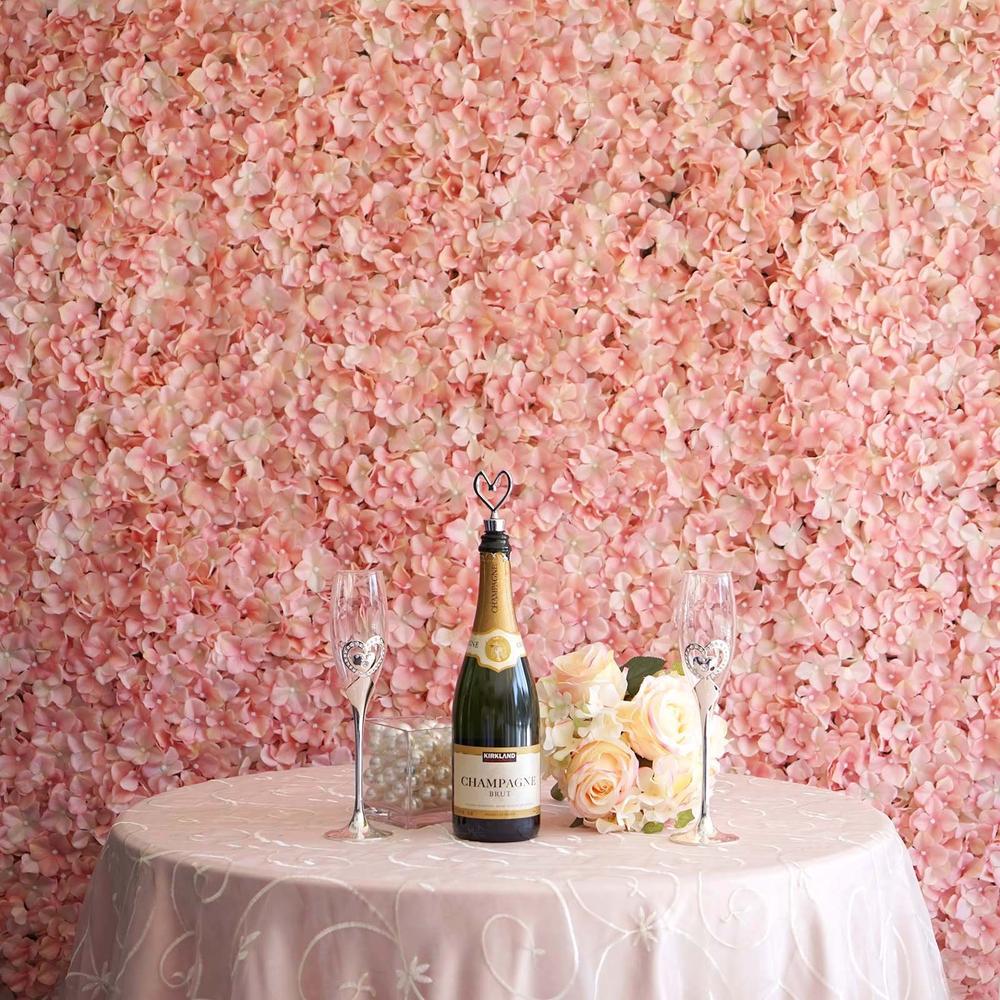 Flower Wall – UV Protected Hydrangea Flowers Wall Mat Panel – Blush | Rose Gold | Rental Flower Wall – UV Protected Hydrangea Flowers Wall Mat Panel – Blush | Rose Gold | Rental