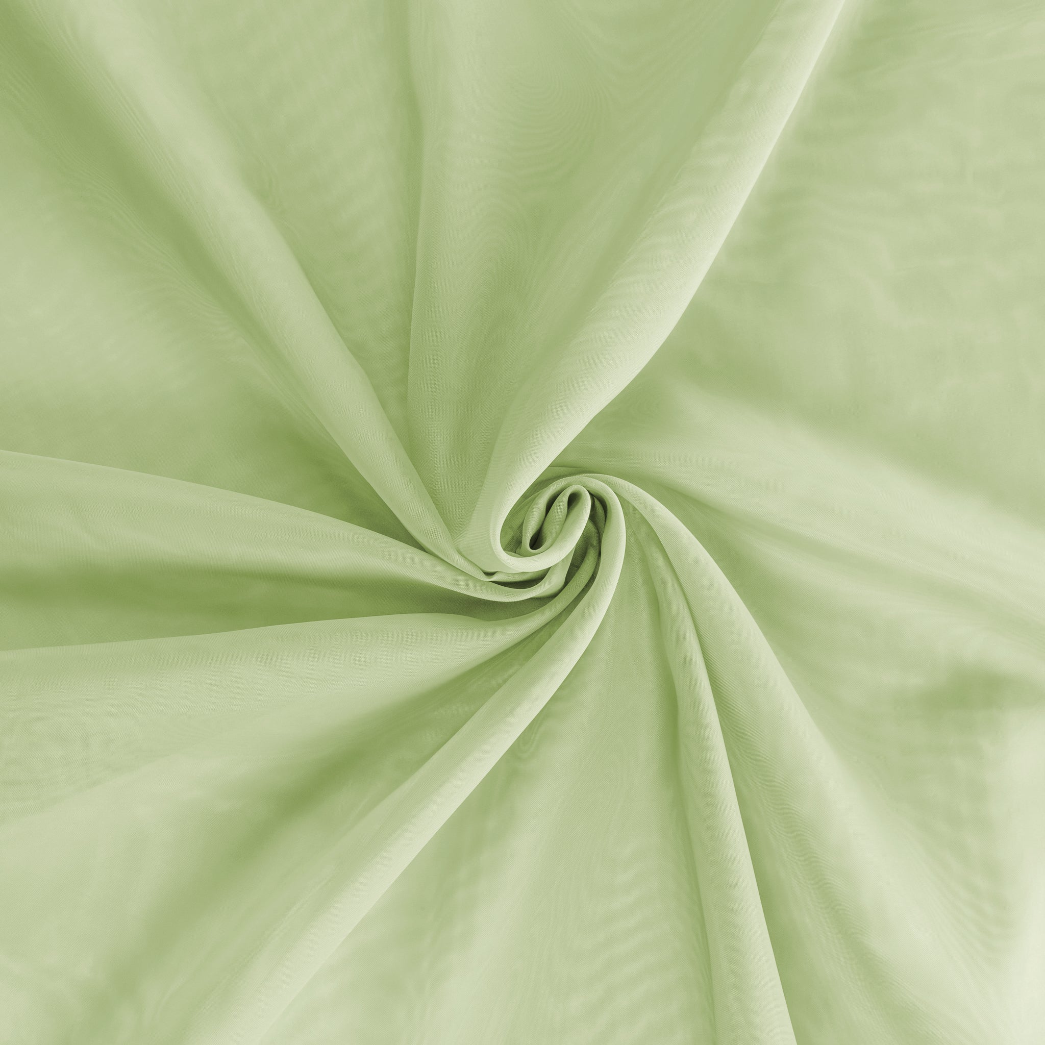 10 yards x 118" Flame Retardant (FR) Voile Sheer Fabric Roll/Bolt - Sage Green | Rental