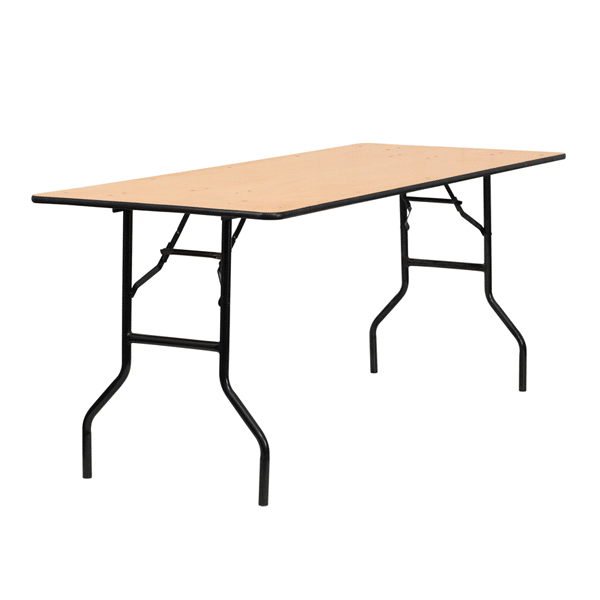 6FT (30″ x 72″) Plywood Table | Rental