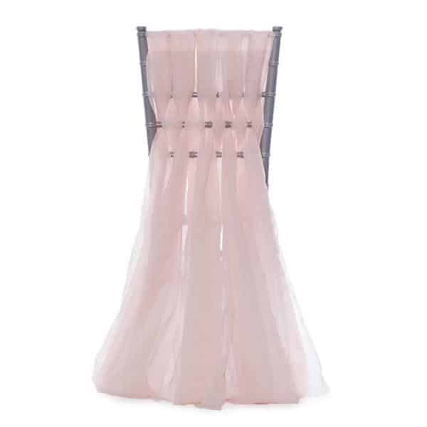DecoStar™ 15" Chiavari Chair Accent 5 Piece Sheer Weave - Soft Pink/Blush | Rental