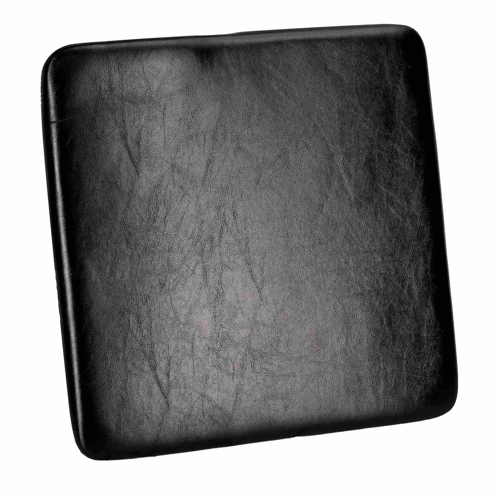 black 075 vinyl panel cushion with slipnot technology for clear folding chair
