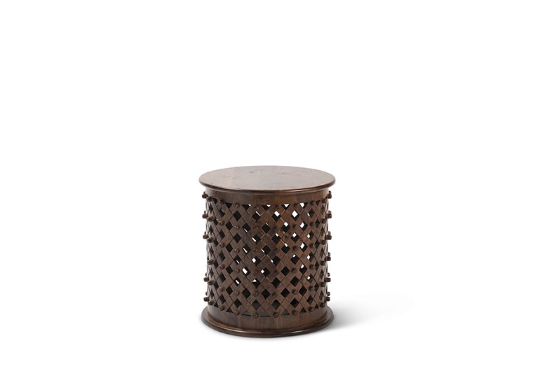 Carved Wood Side Table | Rental