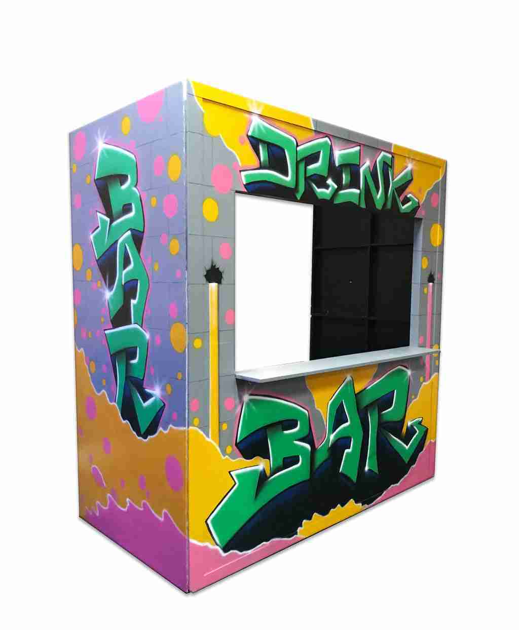 graffiti drink bar