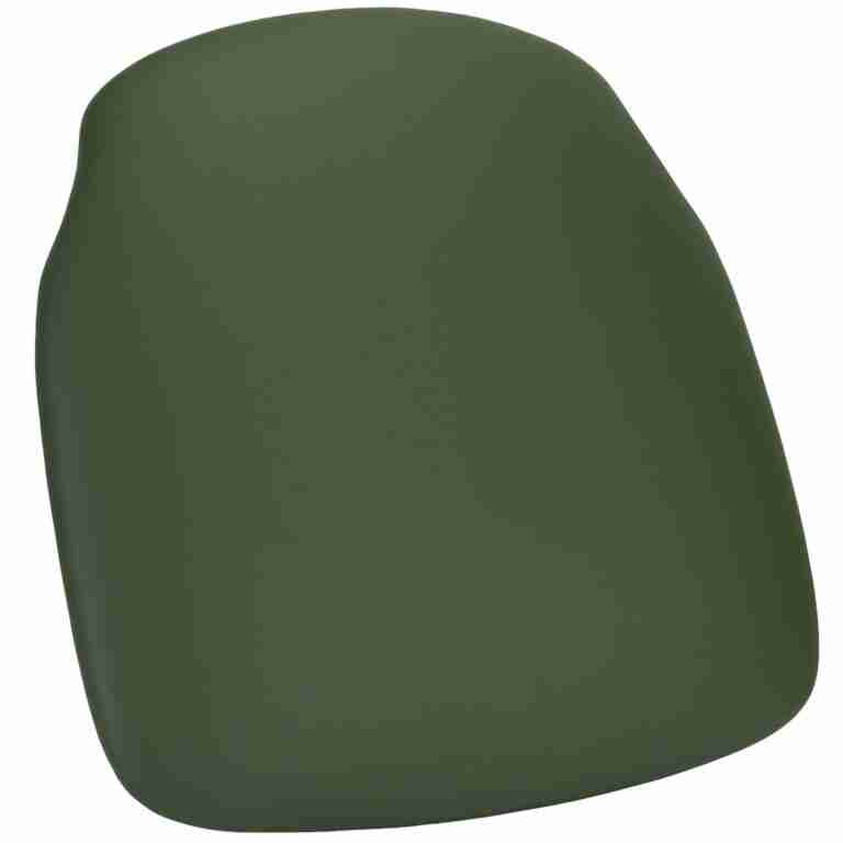 hunter green vinyl 175 thick cross back cushion with slipnot technology
