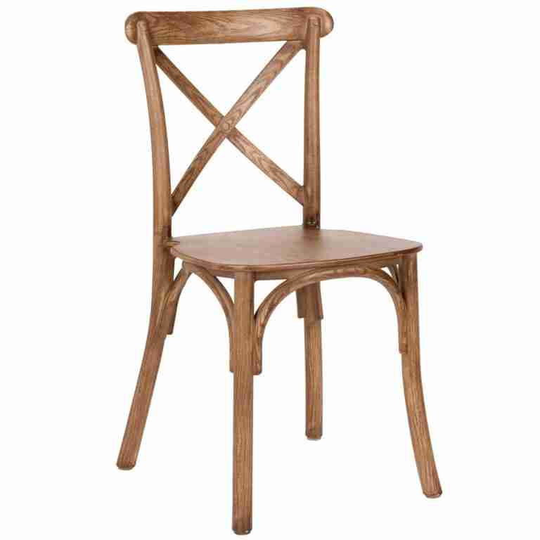 Kids Chestnut ToughResin™ Cross Back Chair | Rental