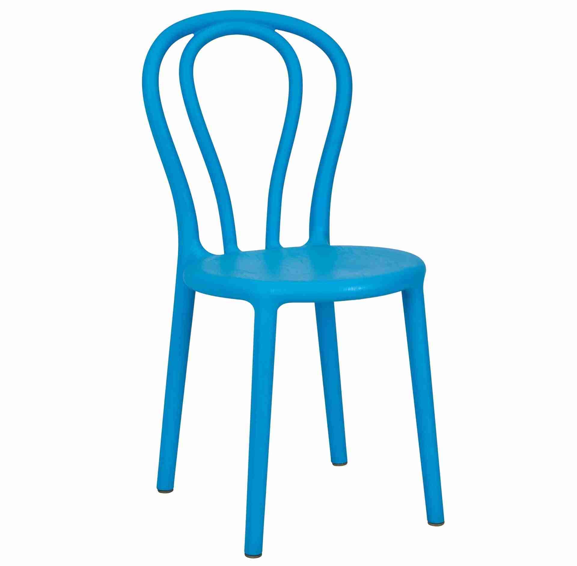 kids sky blue resin bentwood festive chair
