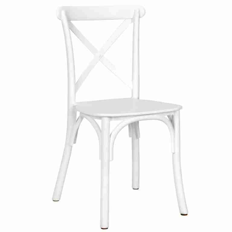 Kids White ToughResin™ Cross Back Chair | Rental Kids White ToughResin™ Cross Back Chair | Rental