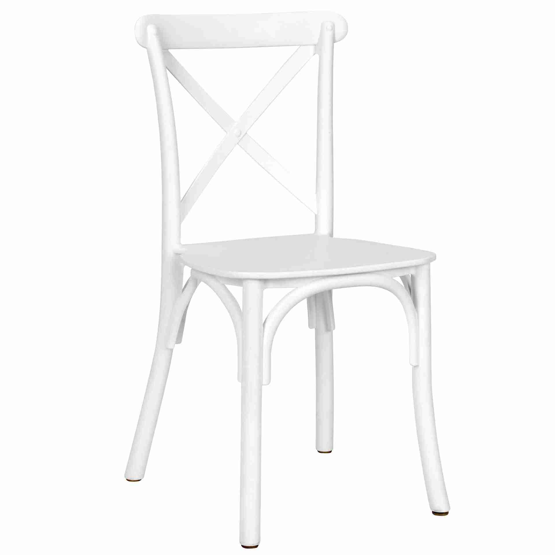 kids white toughresin cross back chair