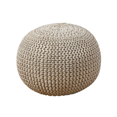 PU134 Foil Print Rope Pouf | Rental PU134 Foil Print Rope Pouf | Rental