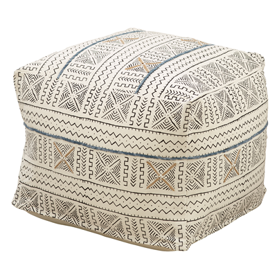 PU663 Mudcloth Pouf | Rental PU663 Mudcloth Pouf | Rental