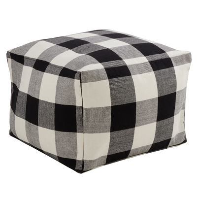 PU9025 Buffalo Plaid Pouf | Rental PU9025 Buffalo Plaid Pouf | Rental
