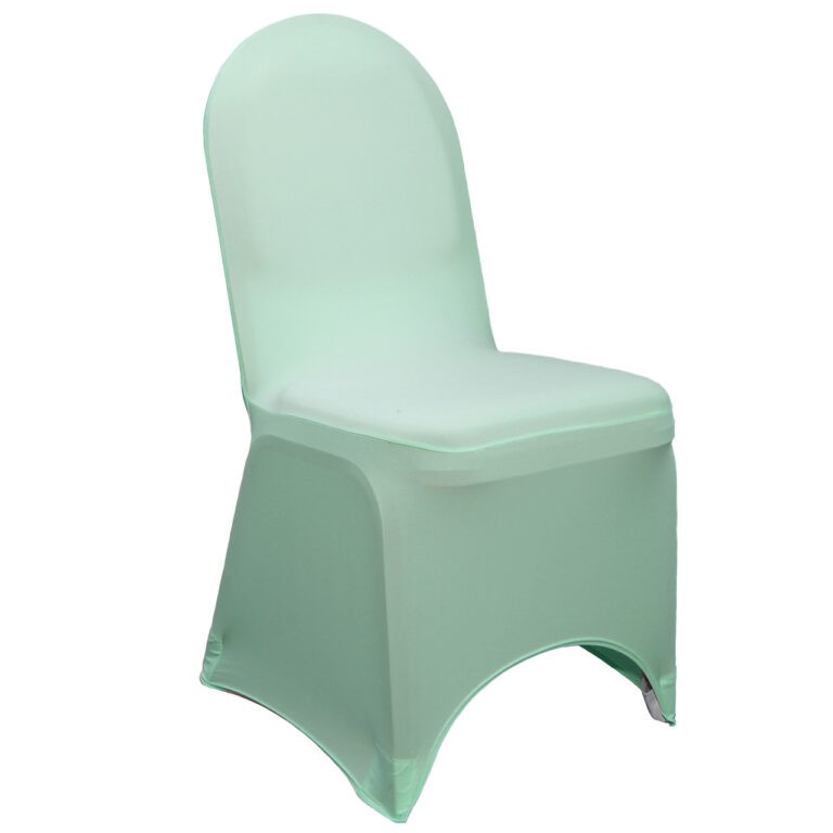 stretch spandex banquet chair cover mint