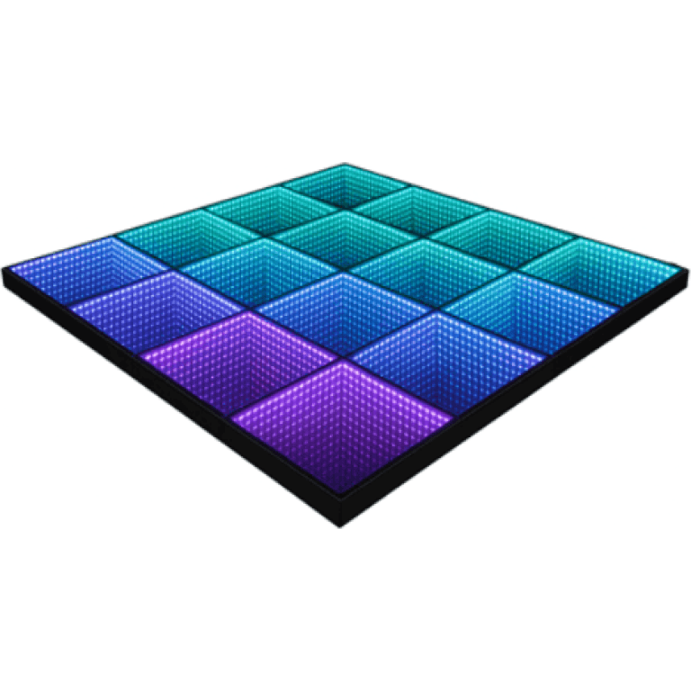 10′ x 10′ LED Infinity Illuminated Mirror Dance Floor Piece | Rental 10′ x 10′ LED Infinity Illuminated Mirror Dance Floor Piece | Rental